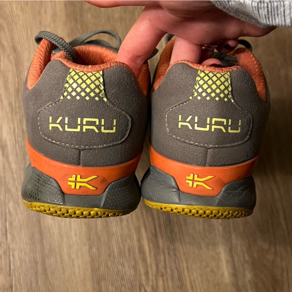 KURU Chicane Mesh Orthopedic Hiking Shoes Size 6 Orange Grey Plantar Fasciitis - Picture 5 of 8